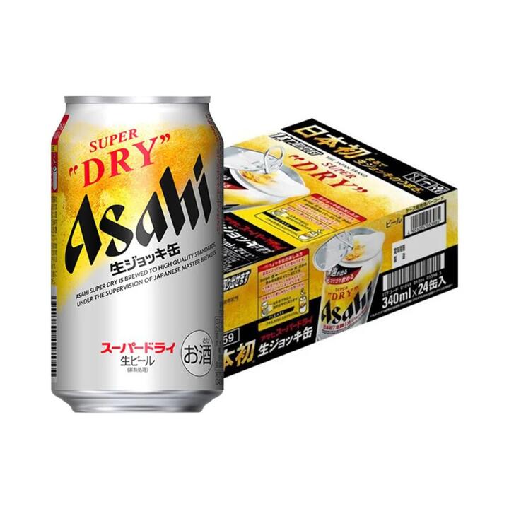 Asahi Super Dry Nama Jokki can and carton
