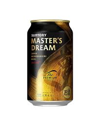 Suntory Master's Dream black and gold beer can